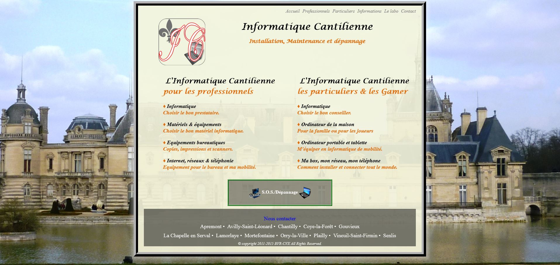 Site Web informatique cantilienne